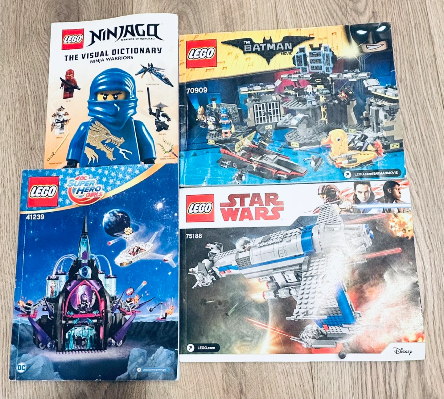 "LEGO Instruction Manuals Lot – Ninjago, Batman Movie, Star Wars