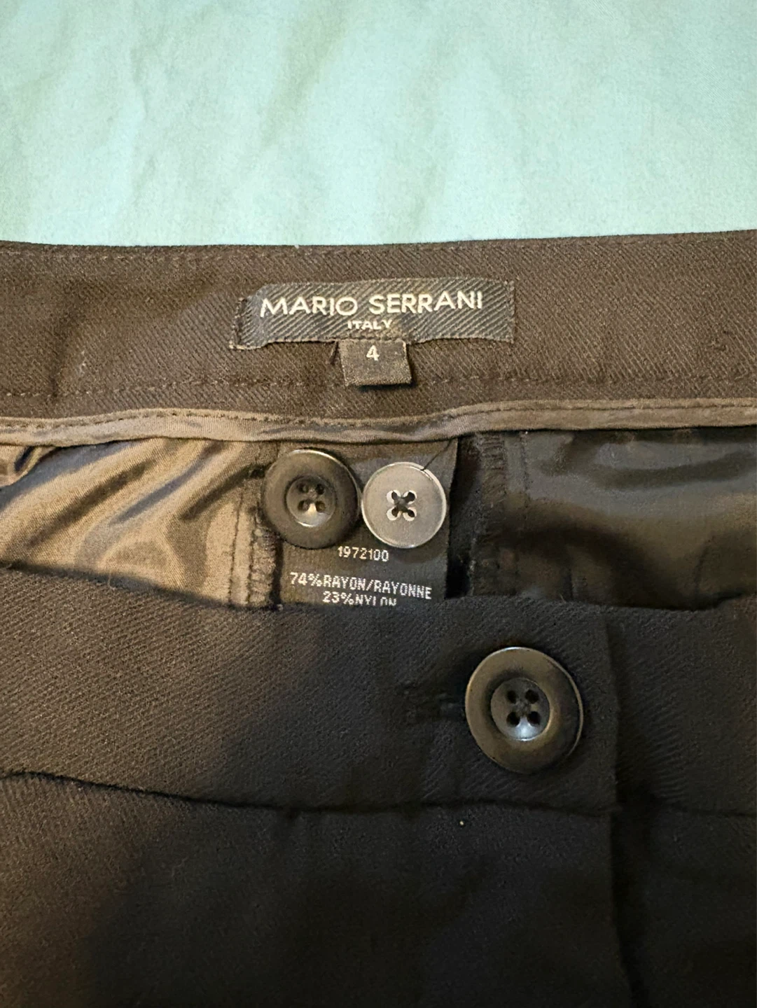 Mario Serrani Italy Black Dress Crops Size 4 - photo 3