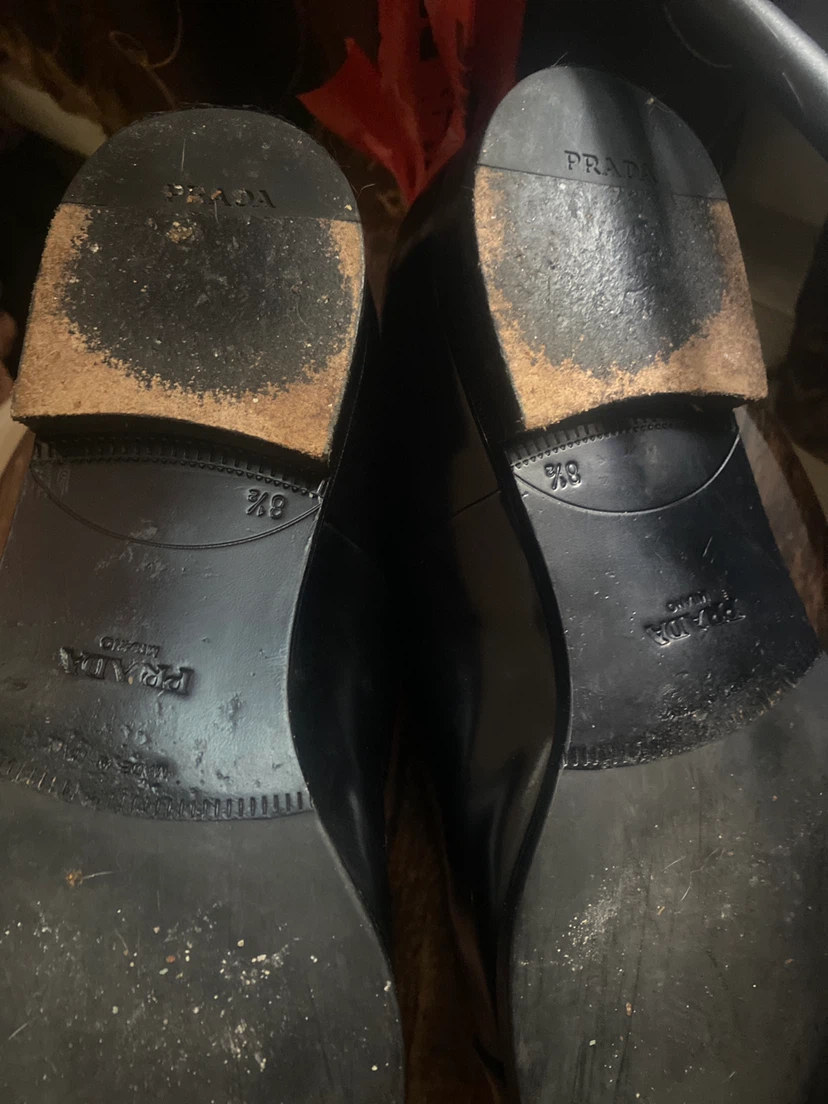 Prada Black Leather Dress Shoes - photo 2