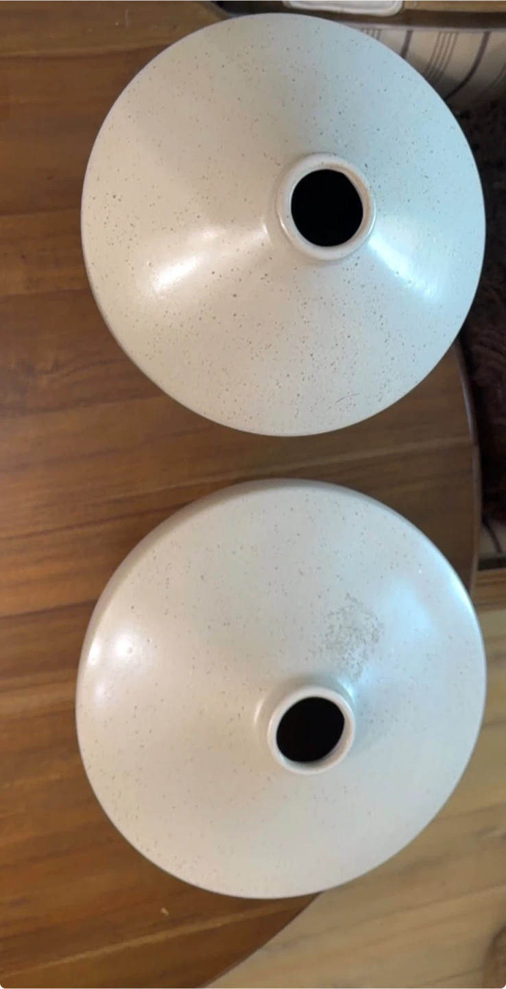 Set of 2 Speckled Ceramic Vases - photo 3