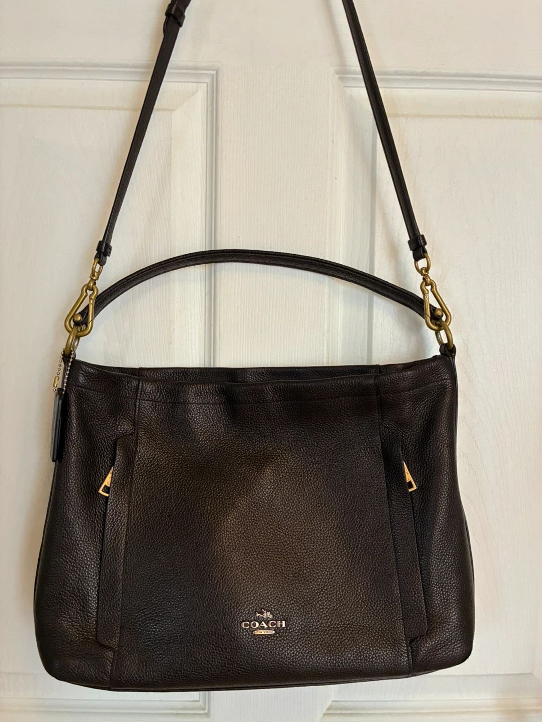 Coach Pebbled Leather crossbody Bag