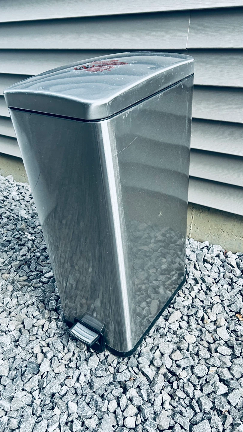 Hometrends 40 Liter Stainless Trash Can - photo 2
