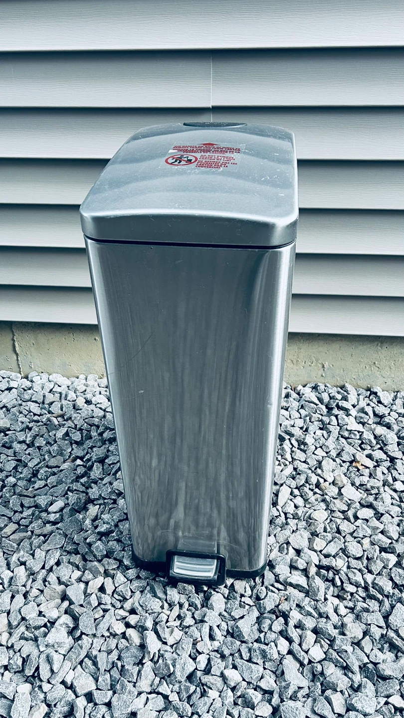 Hometrends 40 Liter Stainless Trash Can - photo 3