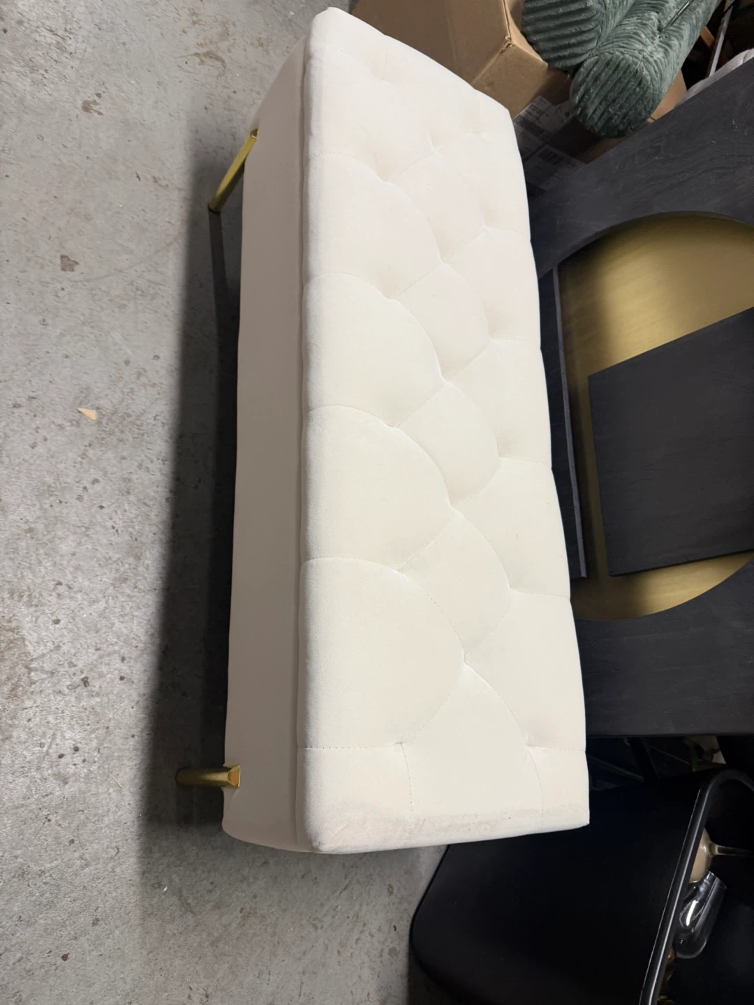 Tufted Upholstered Storage Bench
