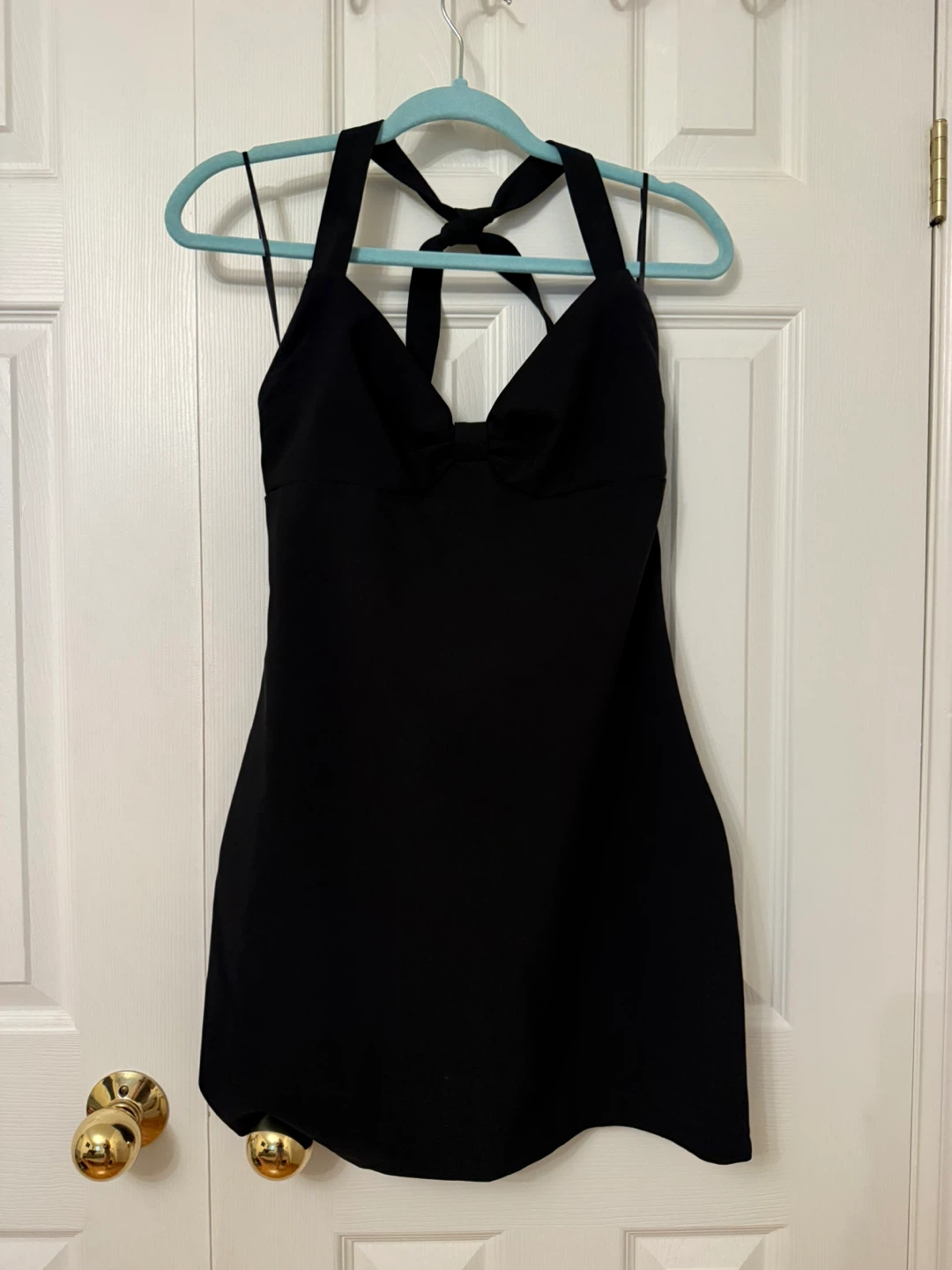 Zara Basic Collection Black Halter Dress
