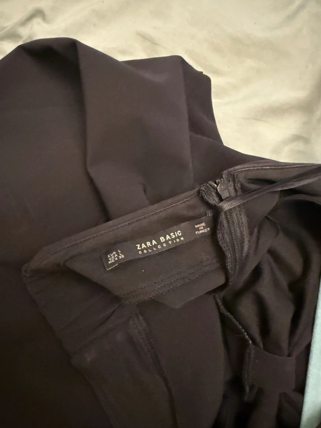 Zara Basic Collection Black Halter Dress - photo 3