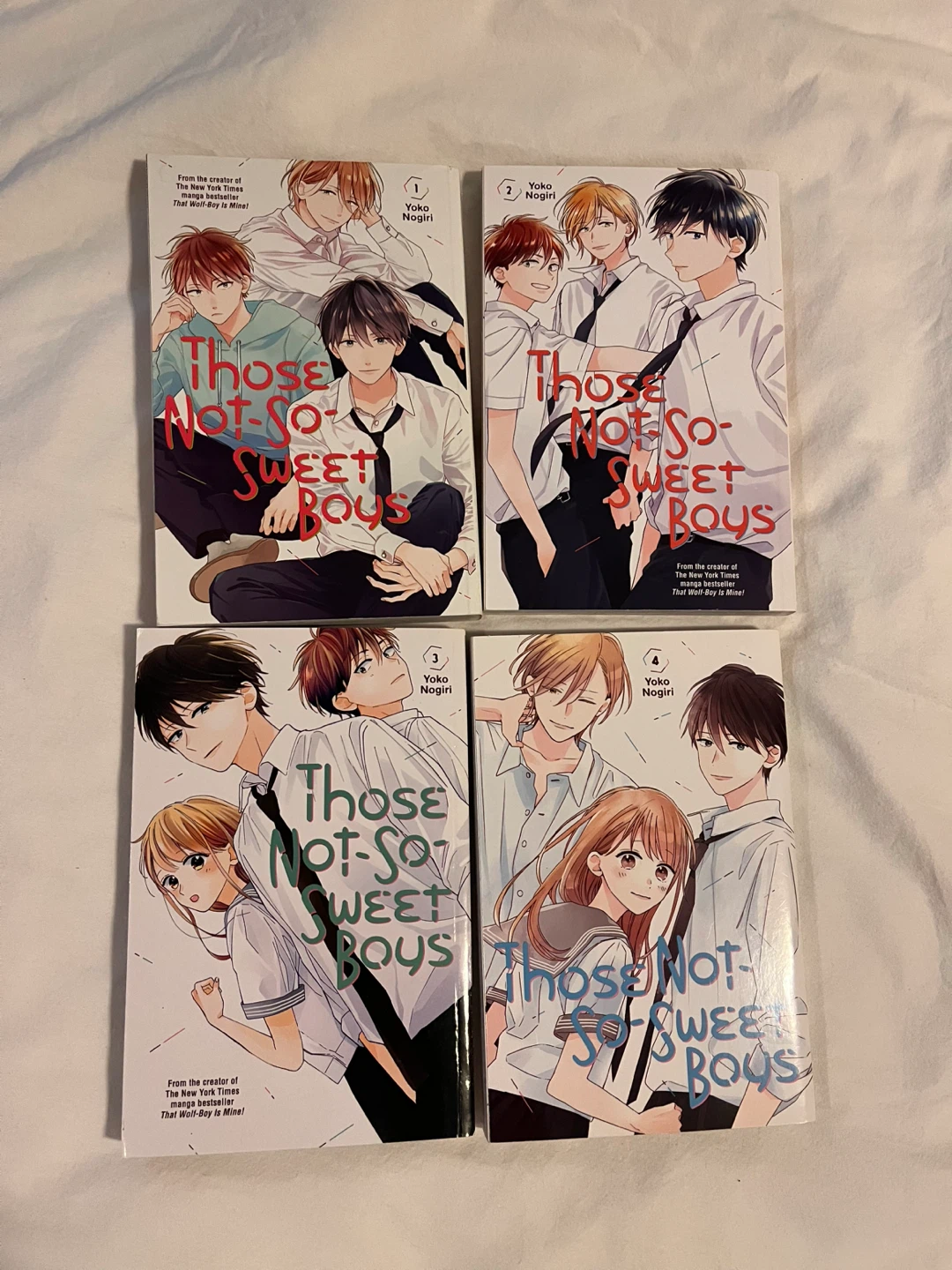Those Not-So-Sweet Boys Manga Volumes 1-4