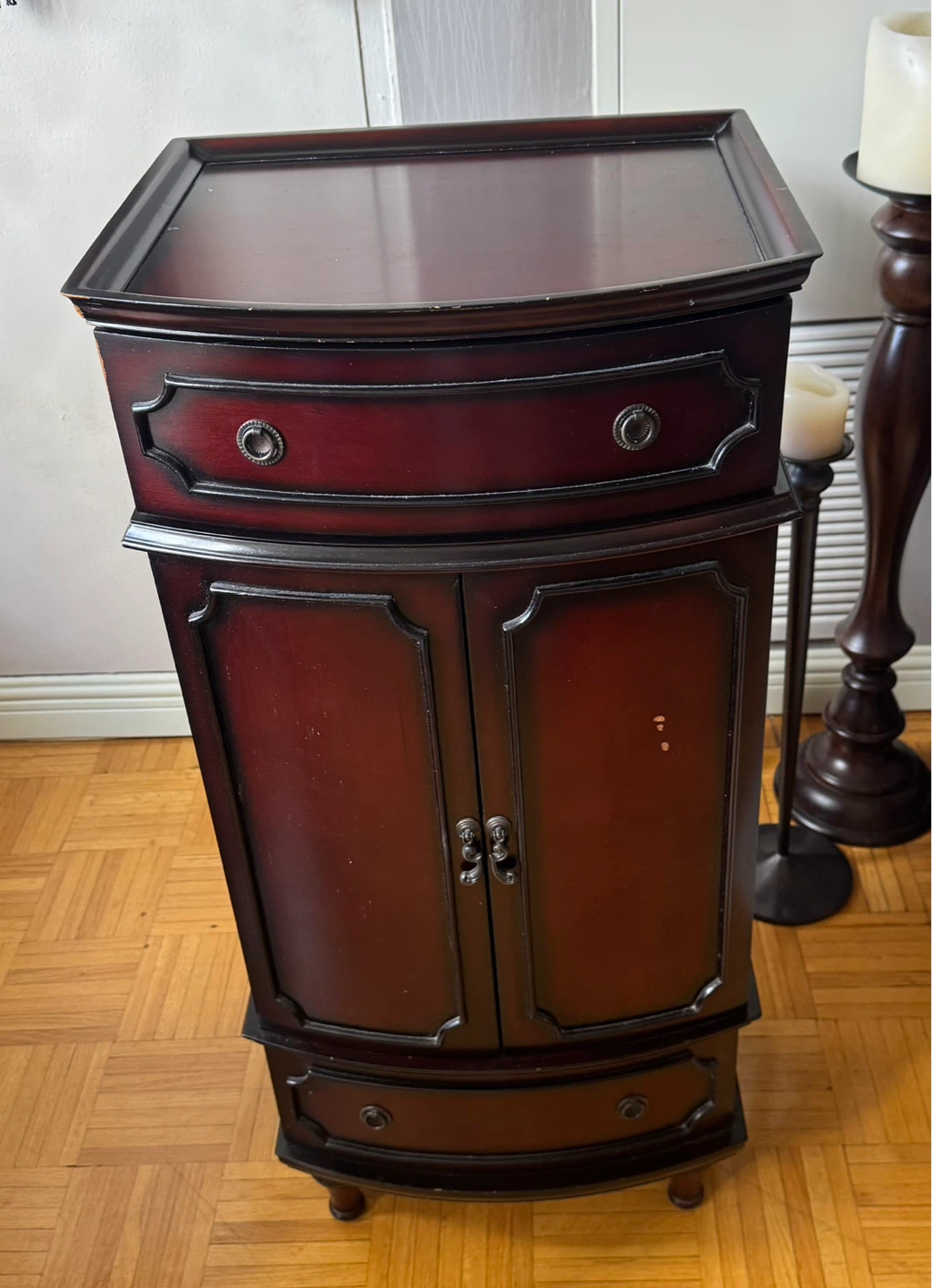 Bombay Antique Wooden Jewelry Armoire