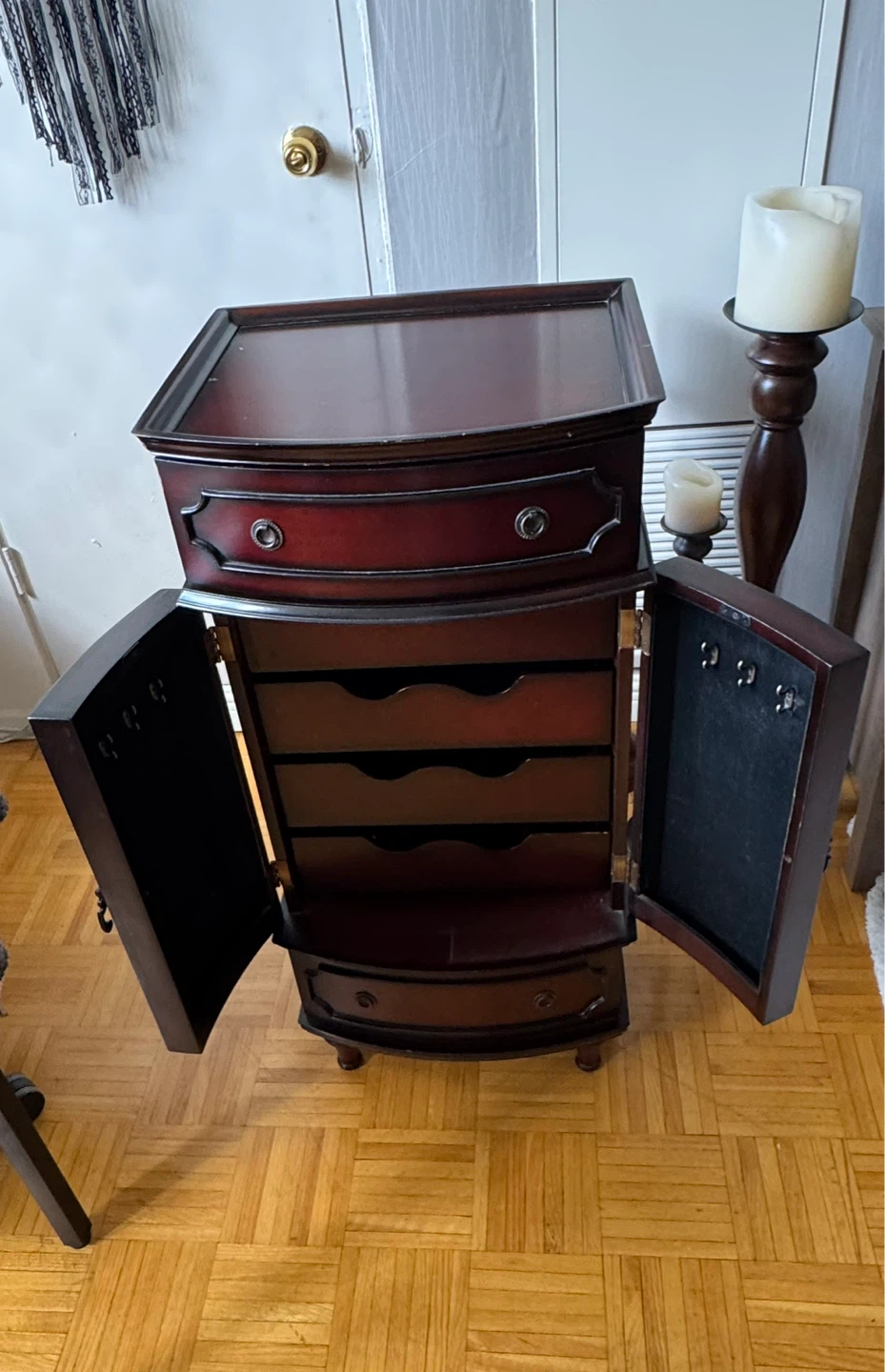 Bombay Antique Wooden Jewelry Armoire - photo 2