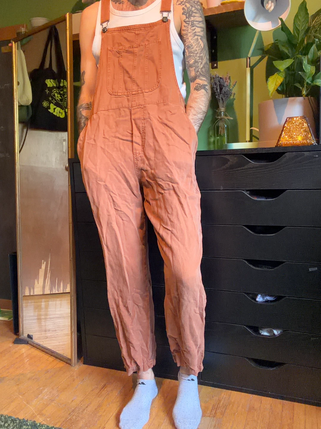 Aerie Overalls - 3 pairs; 2x Dark Grey + 1x Burnt Orange - photo 2