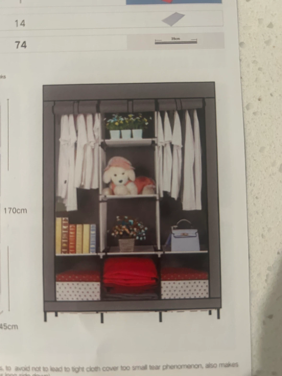 Portable Wardrobe Clothes Storage Organizer