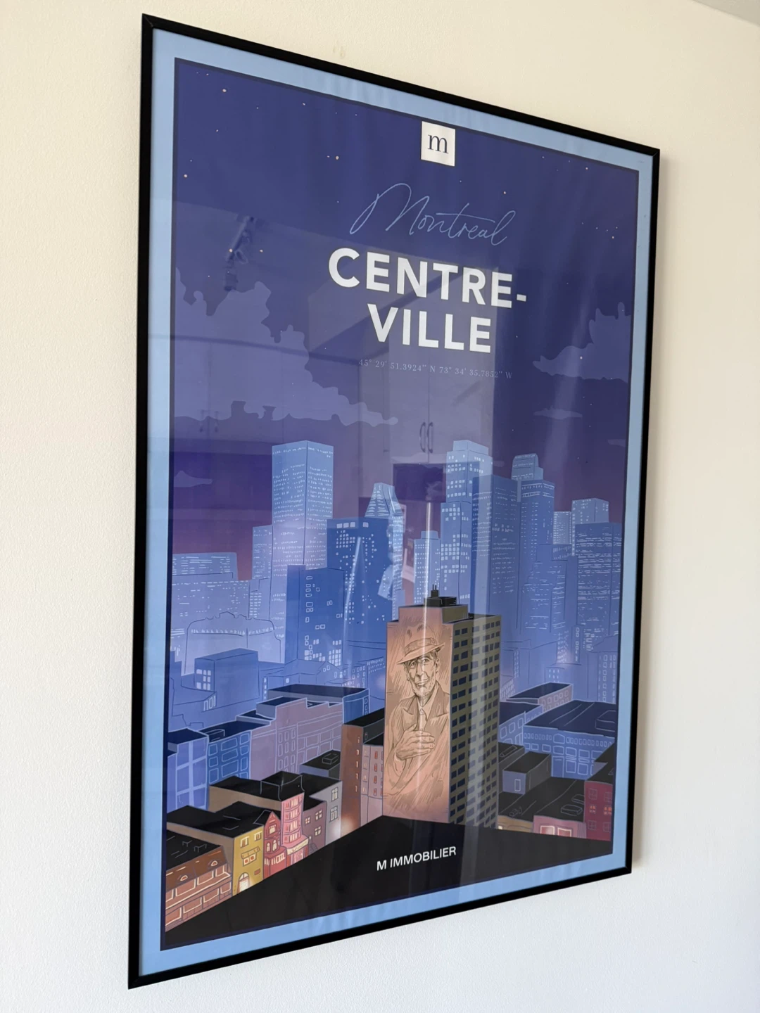Montreal Centre-Ville Art Print - Cohen