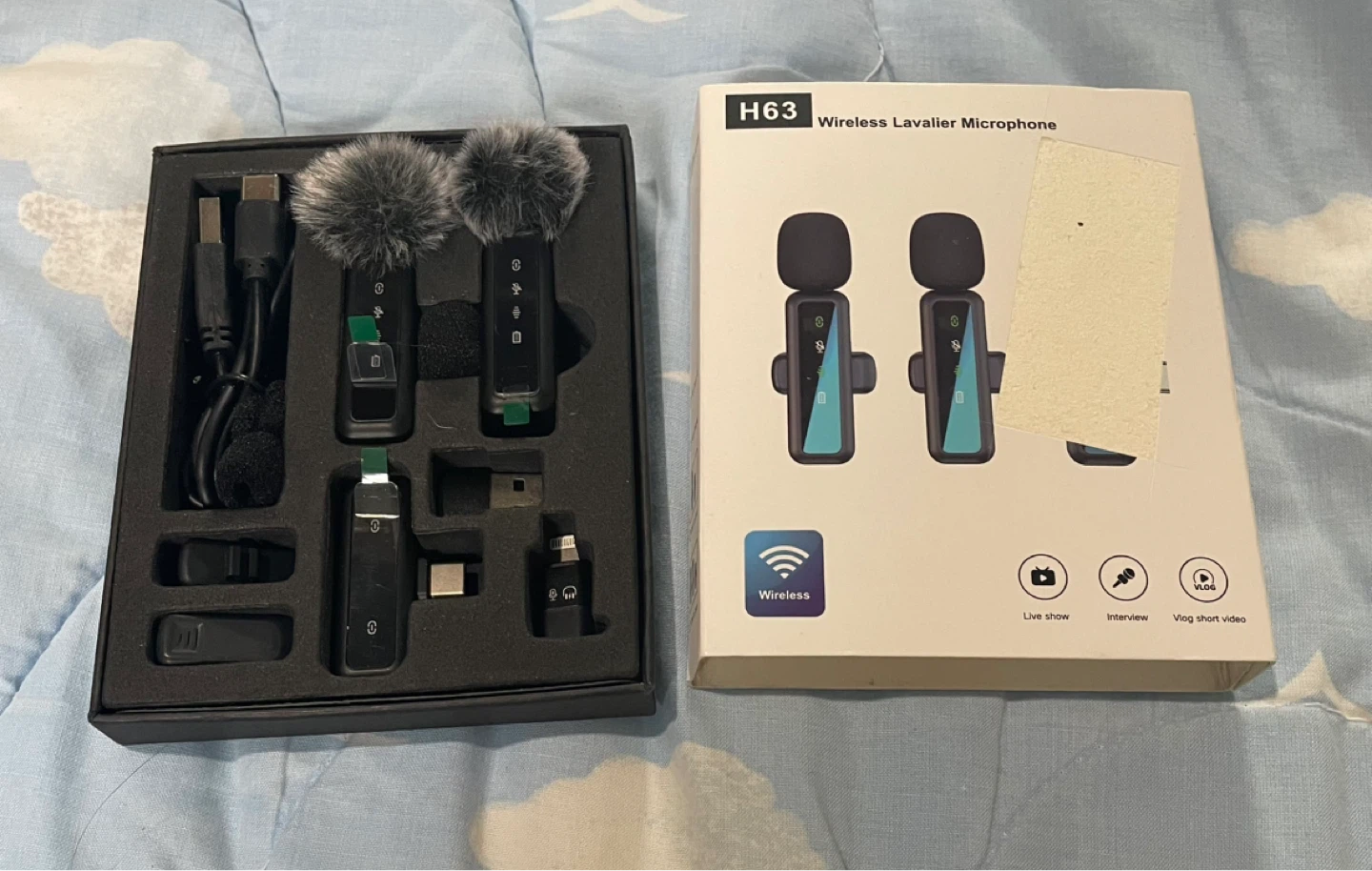 BRAND NEW Wireless Lavalier Microphone 2-Pack