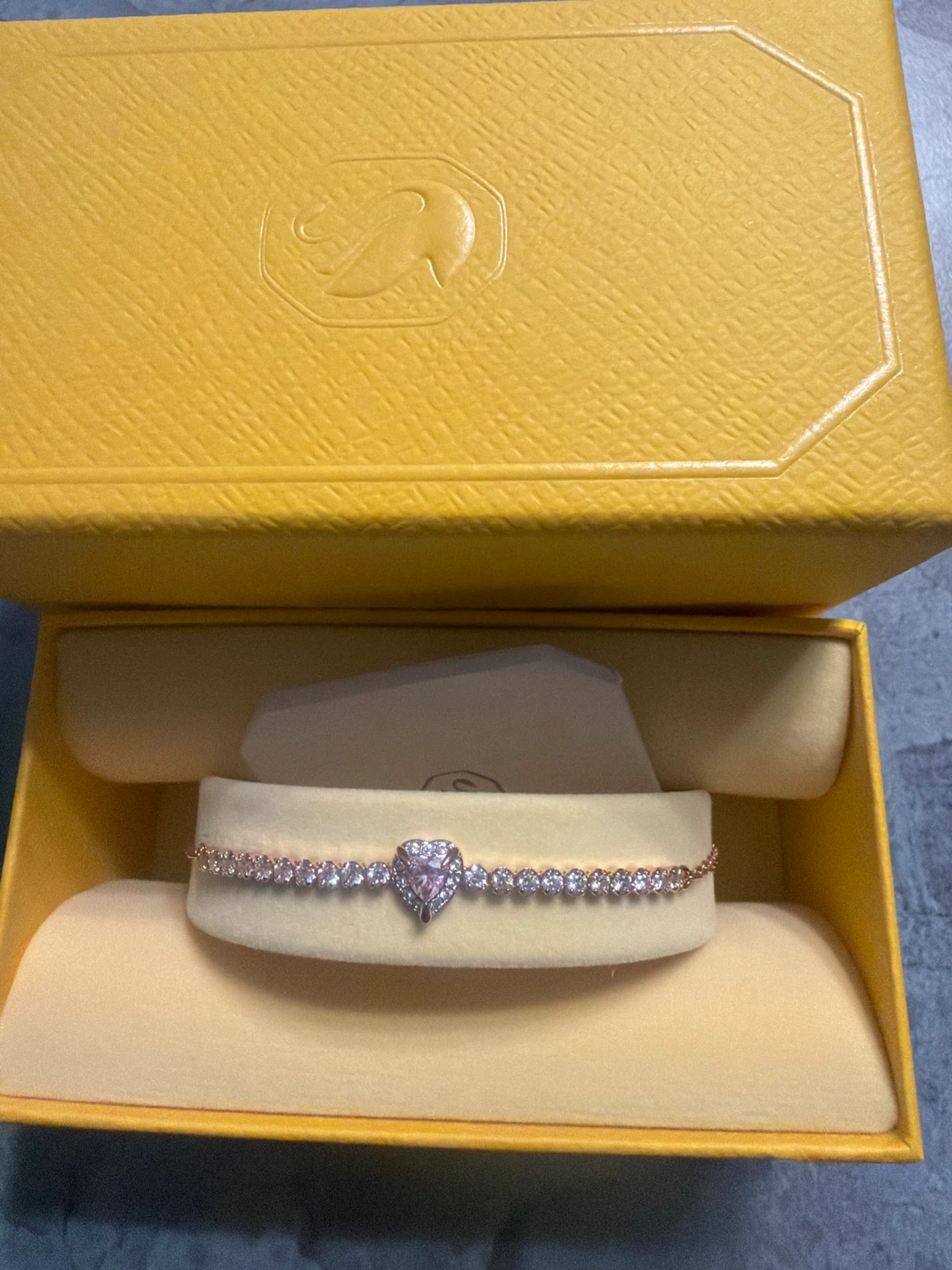 Swarovski Crystal Heart Bracelet