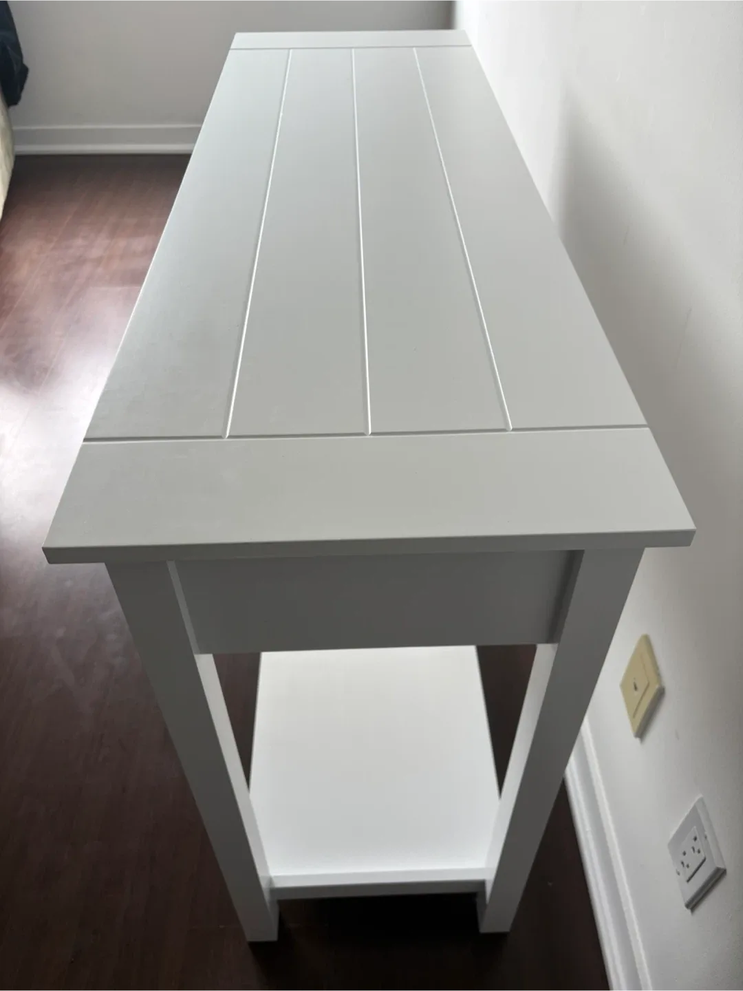 White Console Table with 3 Drawers - photo 3