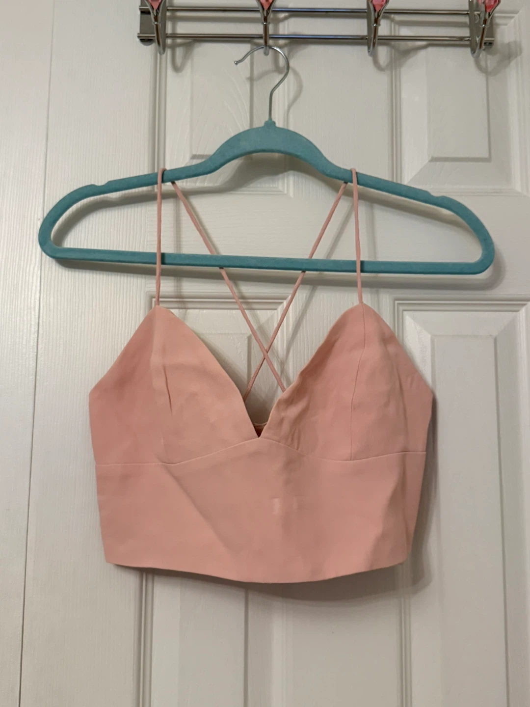 Bardot Pink Crop Tank