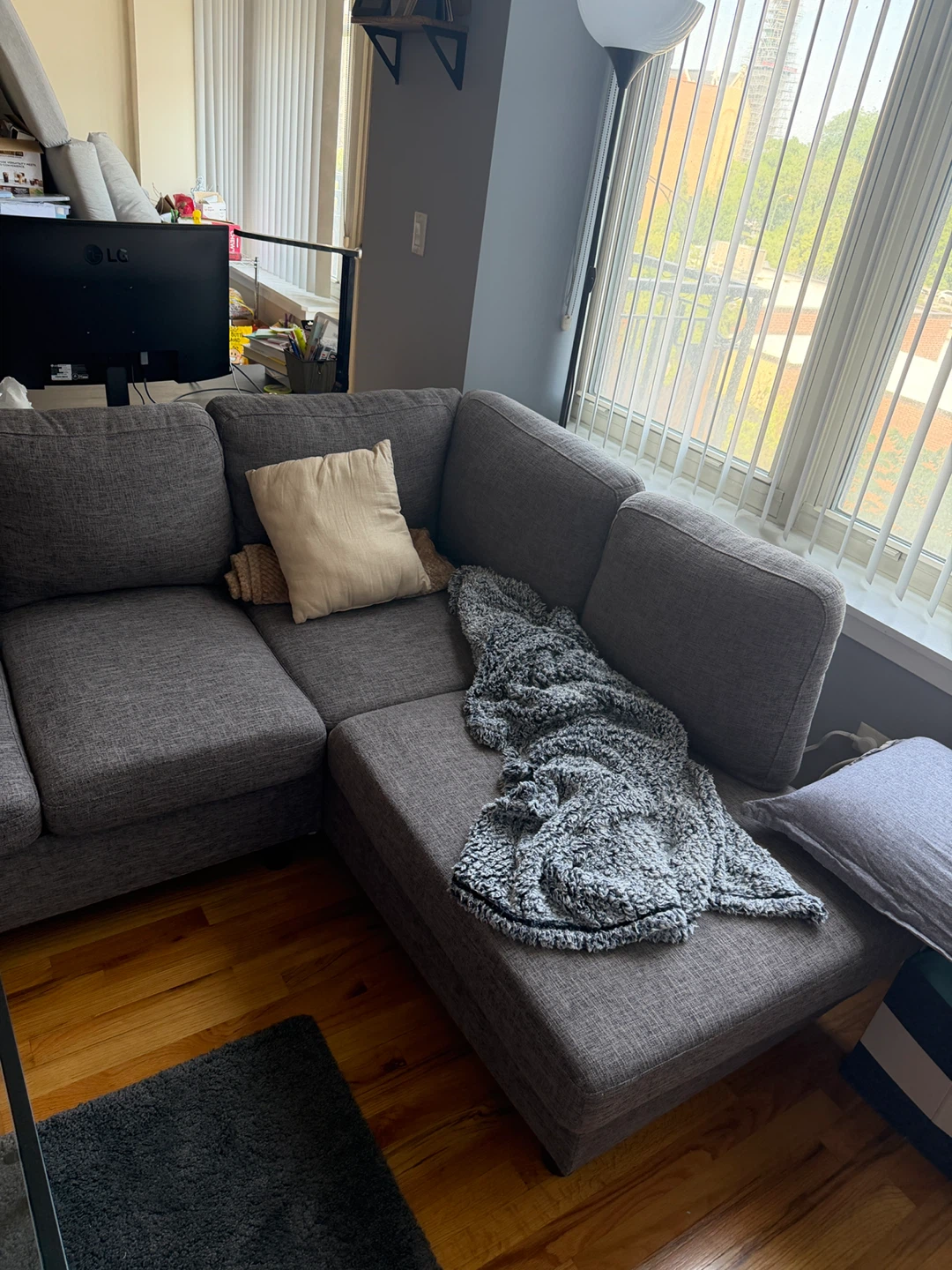 Gray Sectional Sofa - photo 3