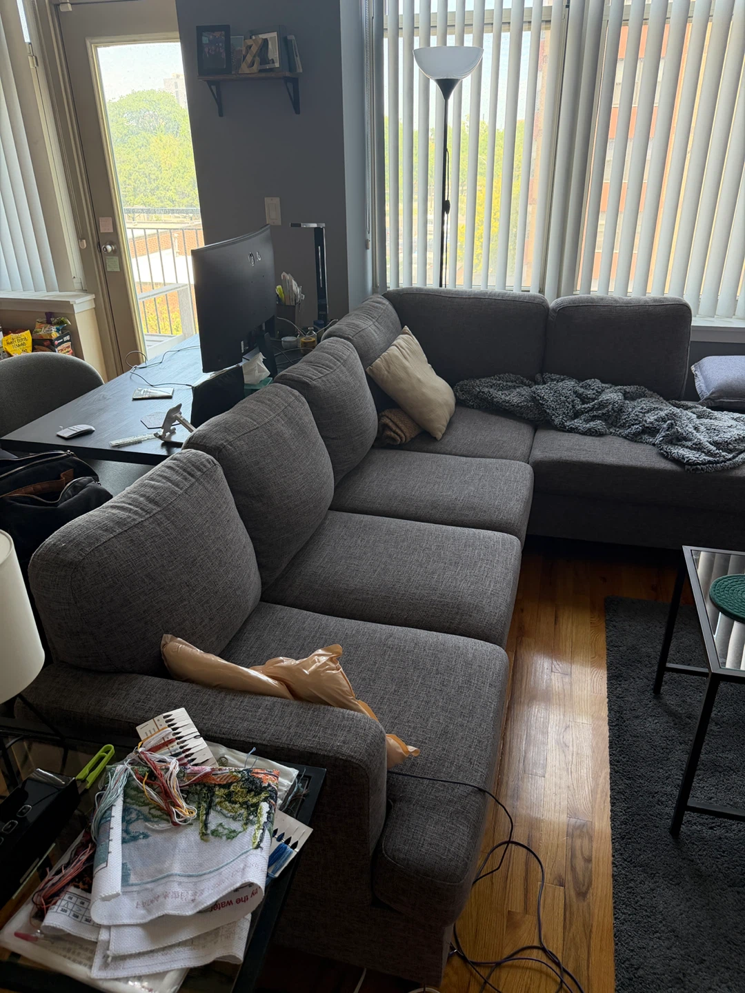 Gray Sectional Sofa