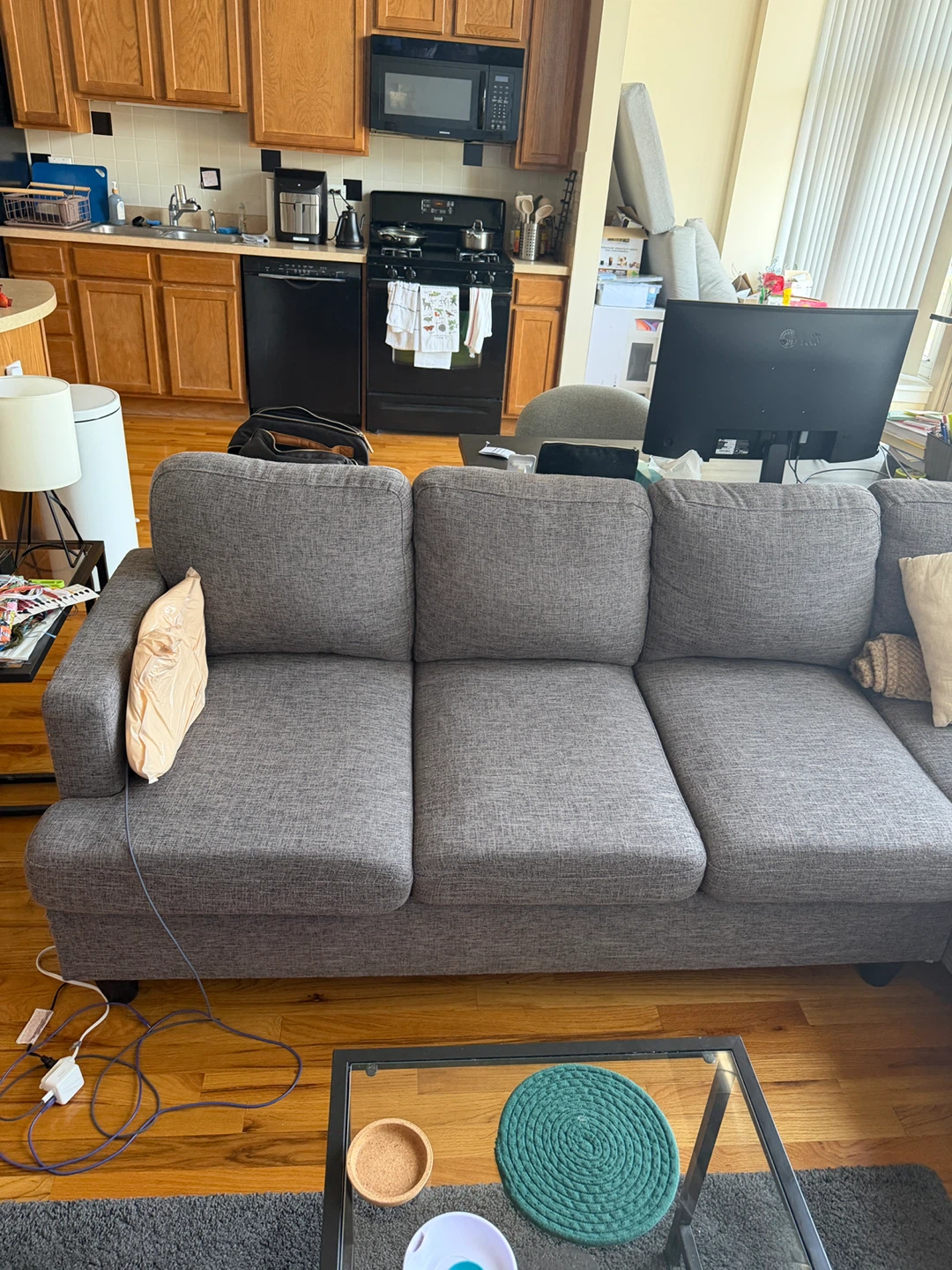 Gray Sectional Sofa - photo 2
