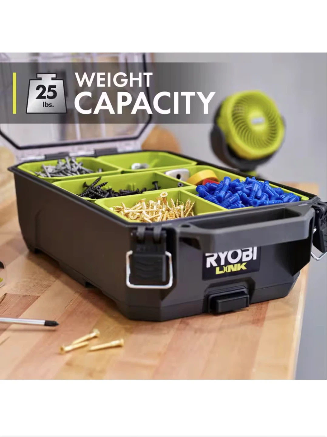 2 X Ryobi LINK STM304 Compact Small Parts Organizer - photo 4