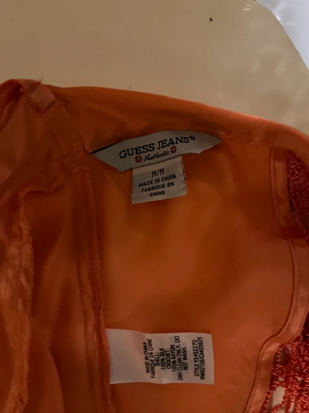 Guess Jeans Orange Halter Top M/M - photo 3