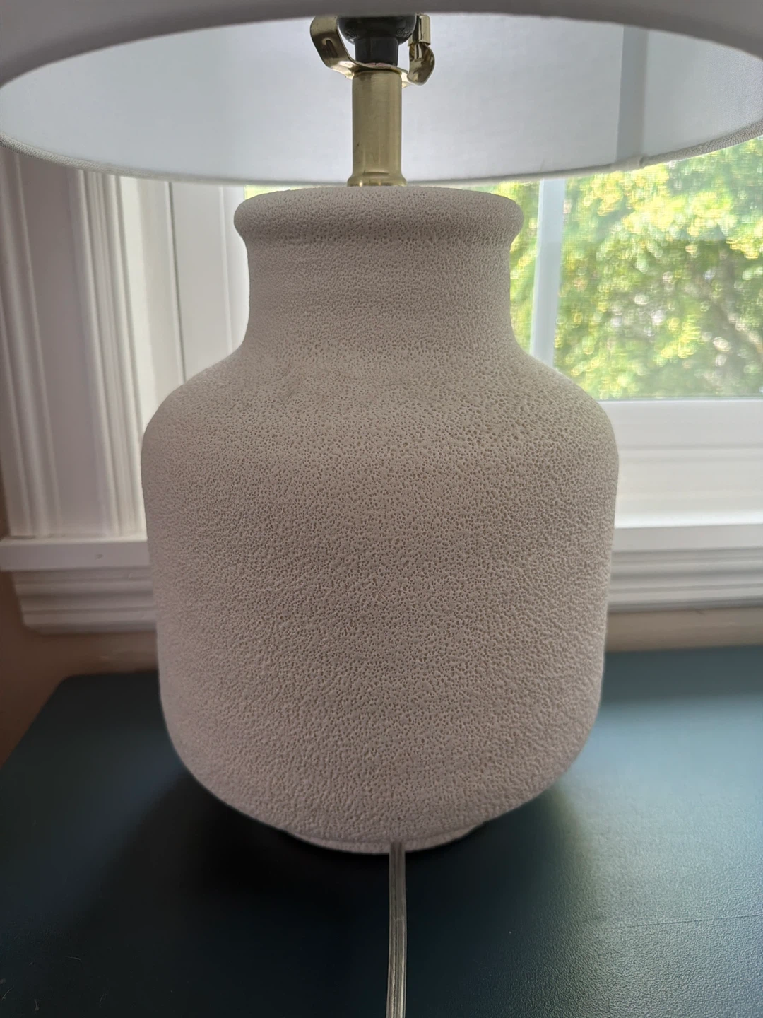 White Textured Table Lamps (Set of 2) - photo 2