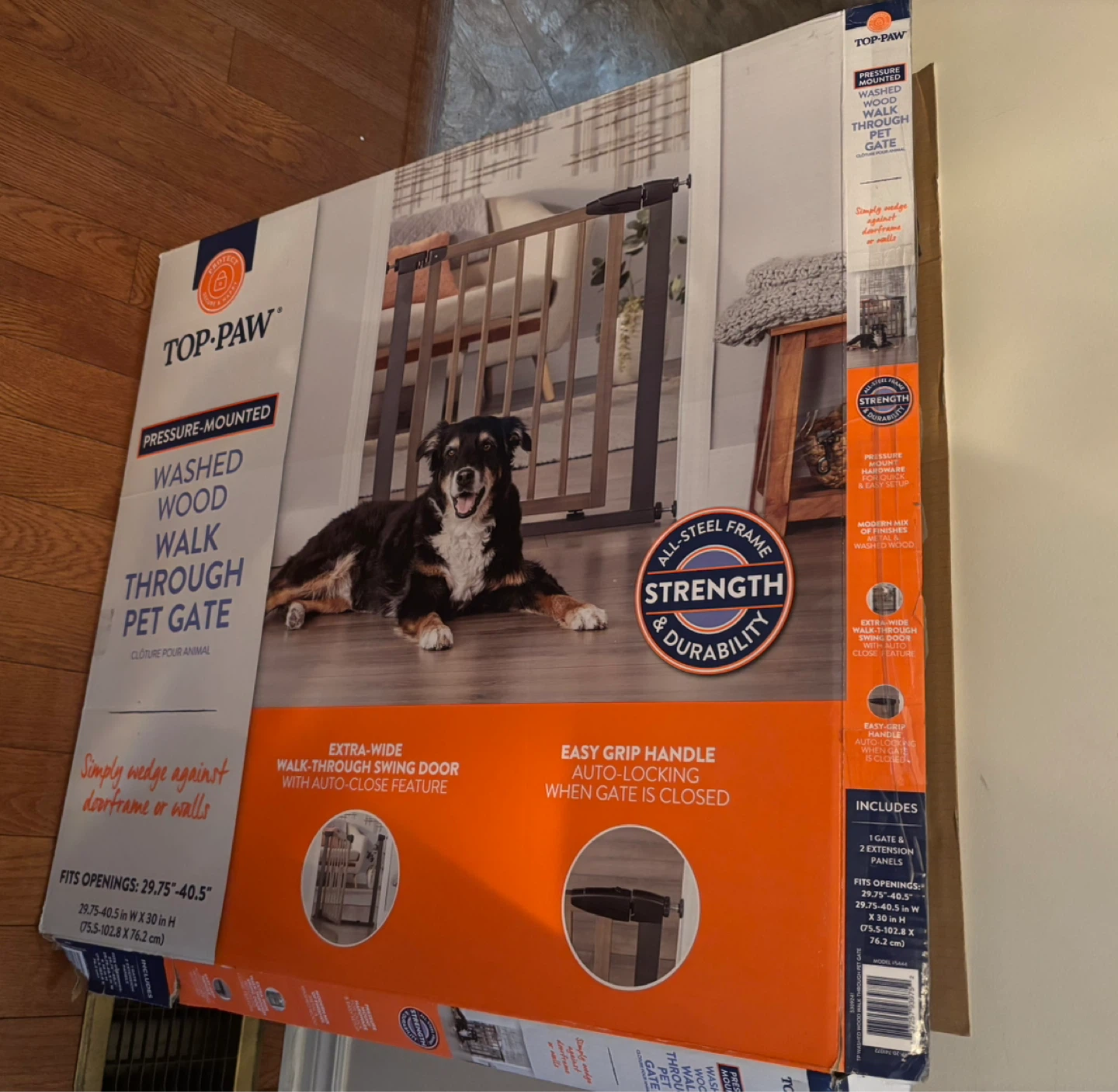 Top-Paw Pressure-Mounted Pet Gate