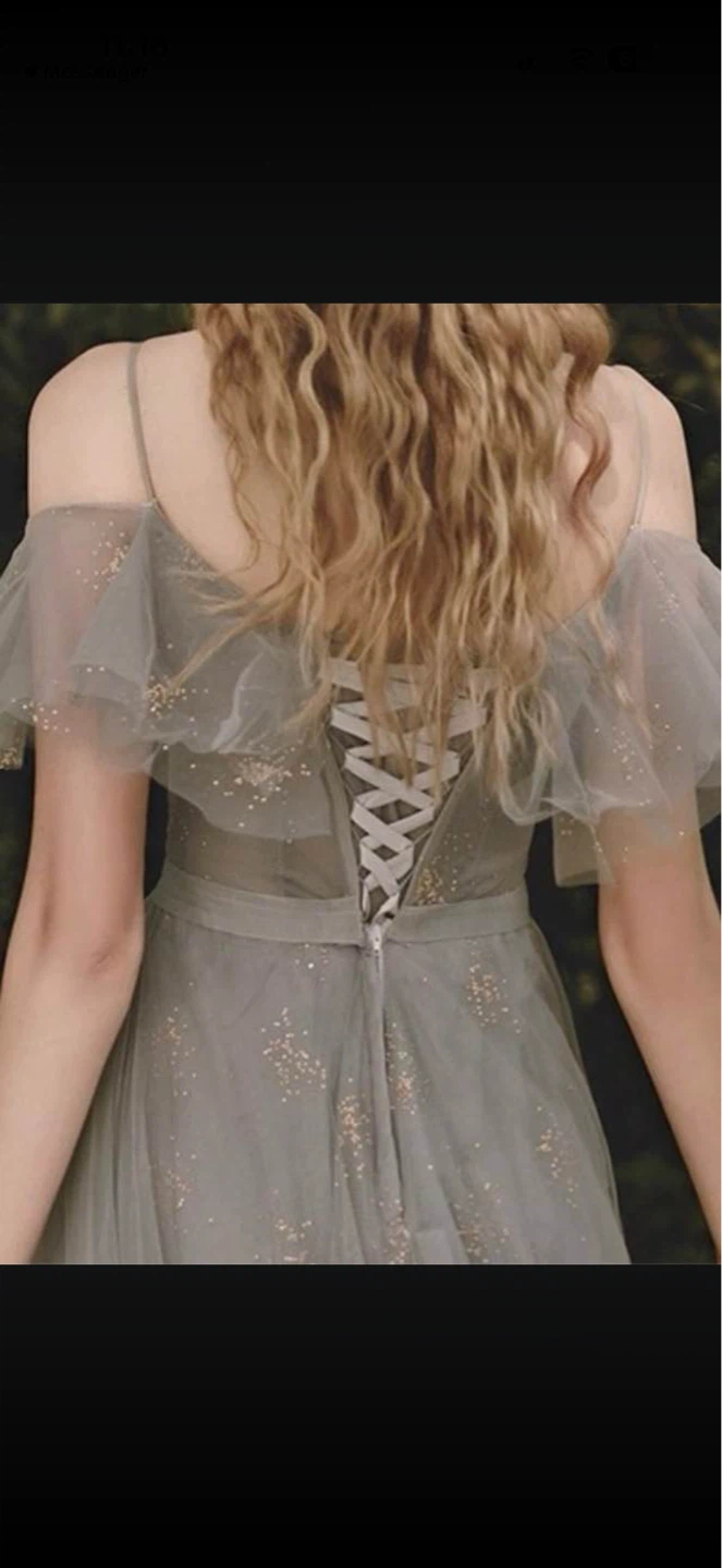 Sparkly Tulle Off-the-Shoulder Gown - photo 3