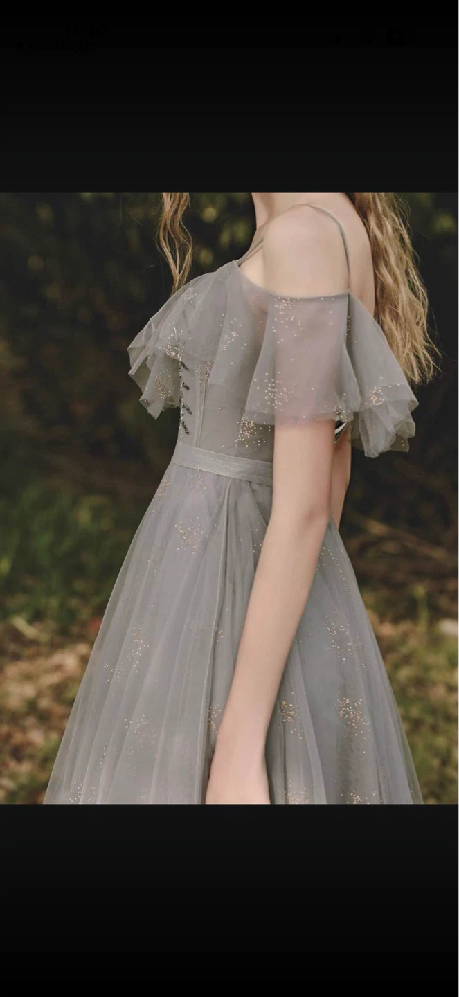 Sparkly Tulle Off-the-Shoulder Gown - photo 2