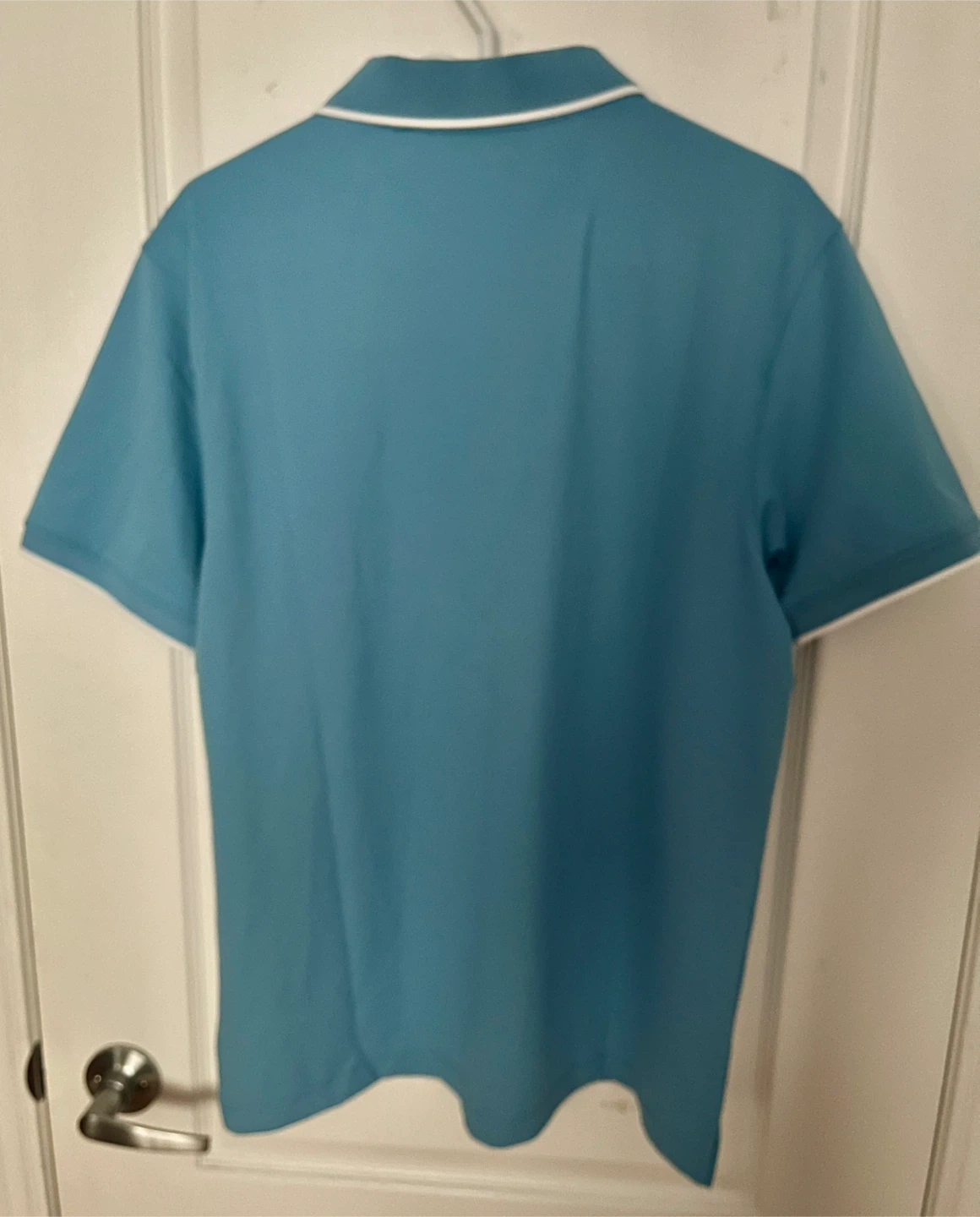 Kenneth Cole New York Men's Polo Shirt - Blue, Large, White Trim - photo 3