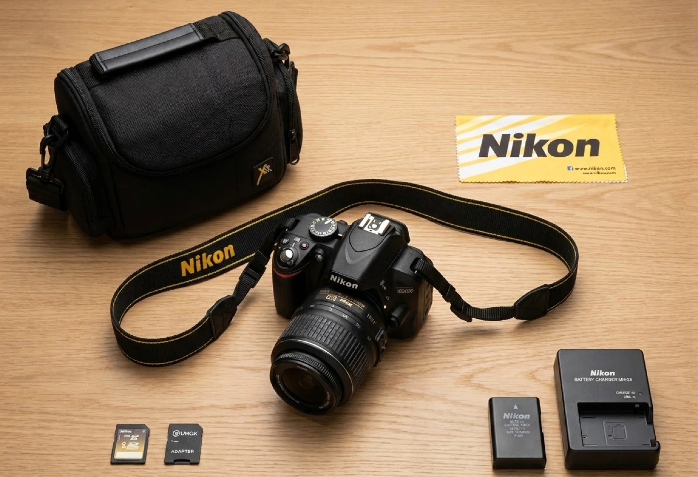 Nikon D3200 DSLR Camera Bundle (18-55mm VR Lens & Accessories)