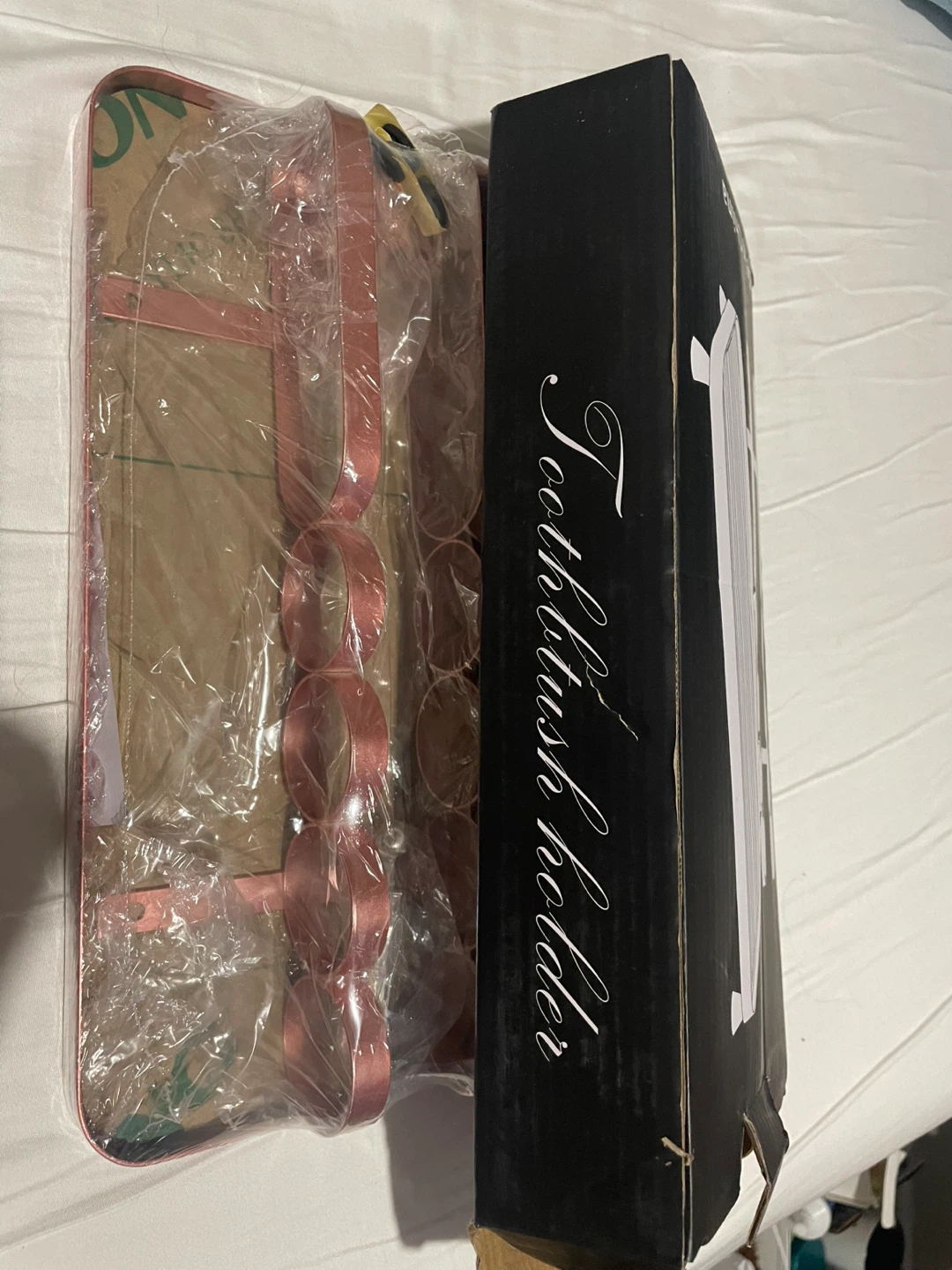 BRAND NEW Rose Gold Toothbrush Holder - photo 2
