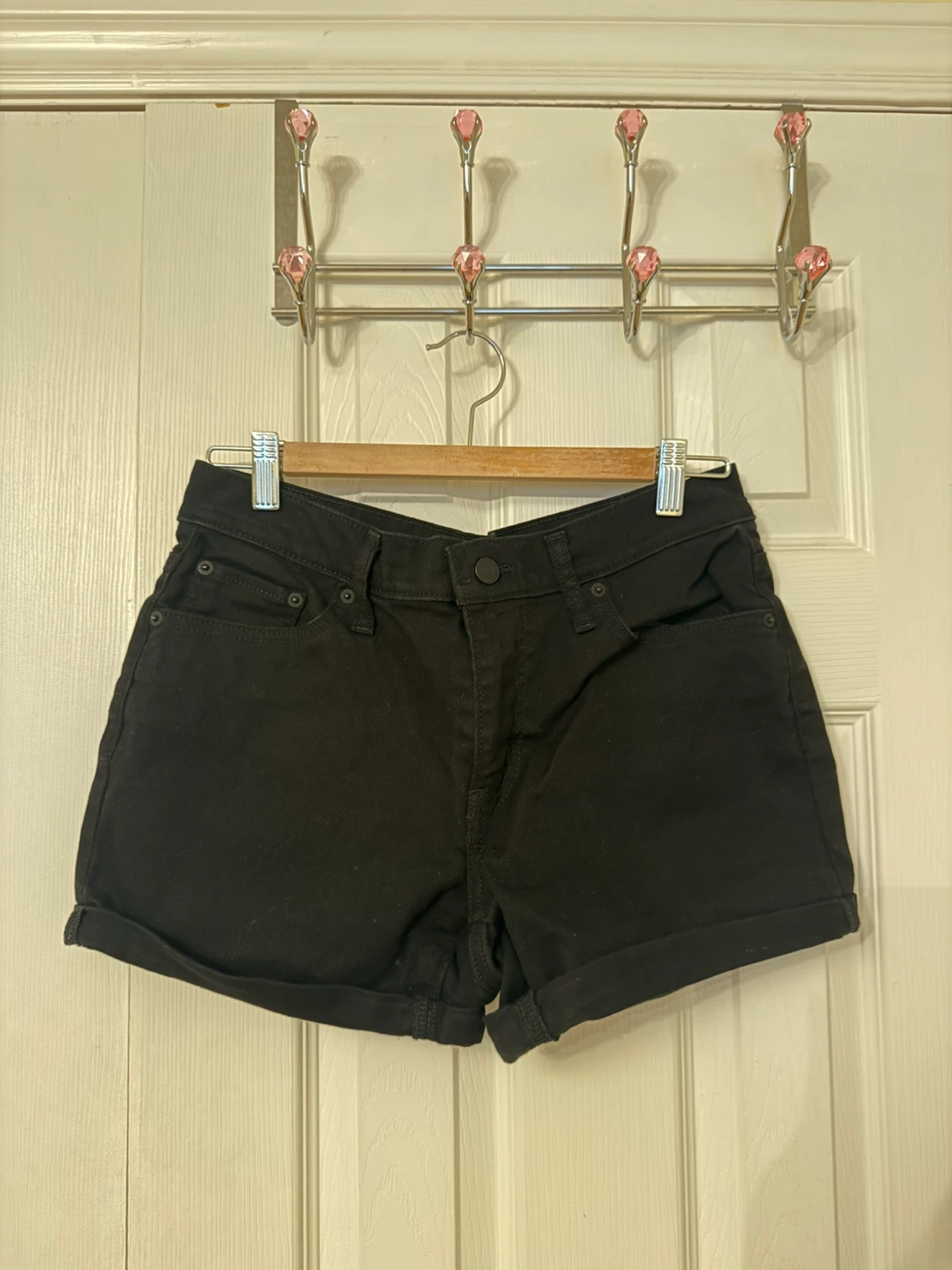 Levi Strauss Black Mid Length Shorts