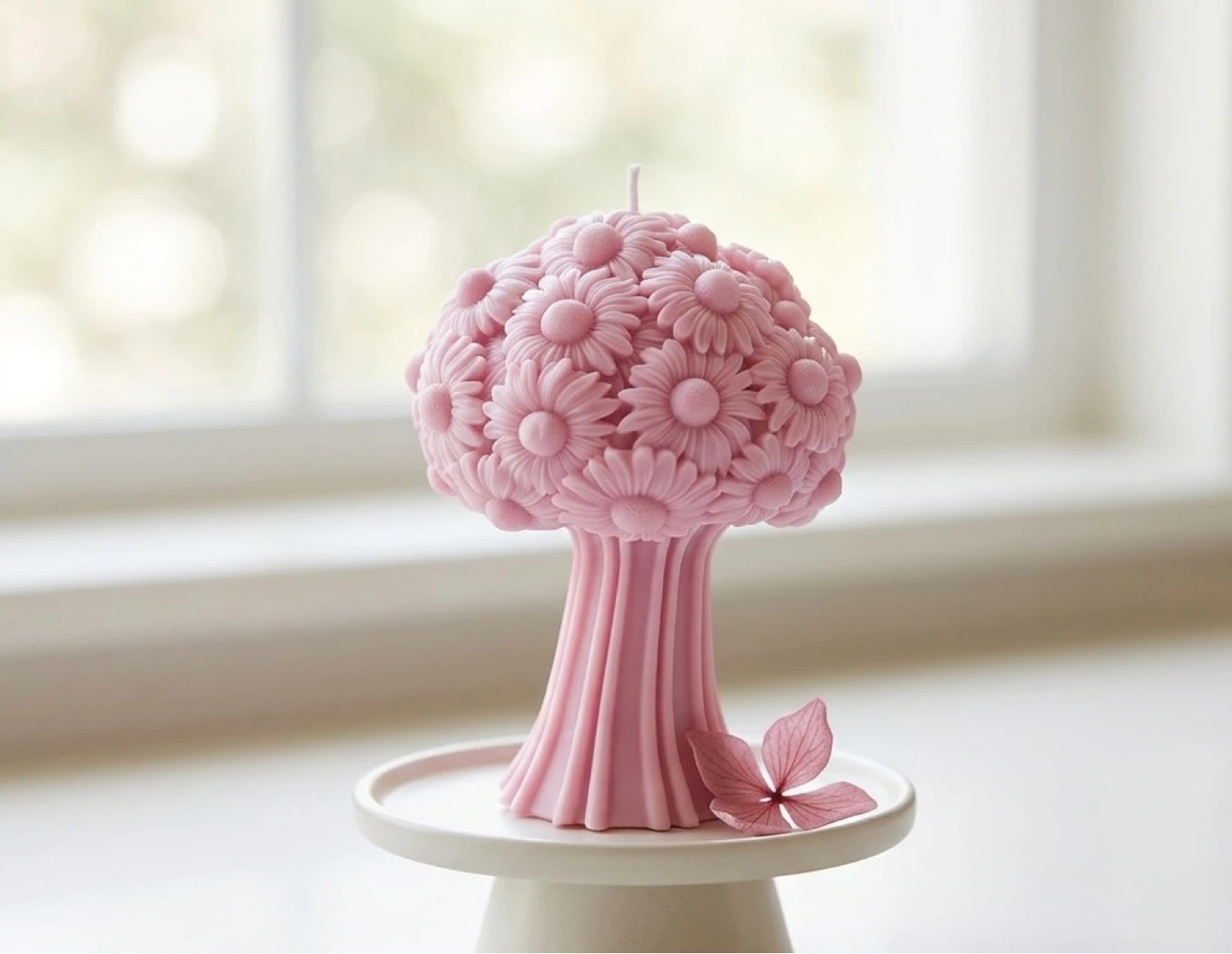 Pink Daisy Bouquet Candle