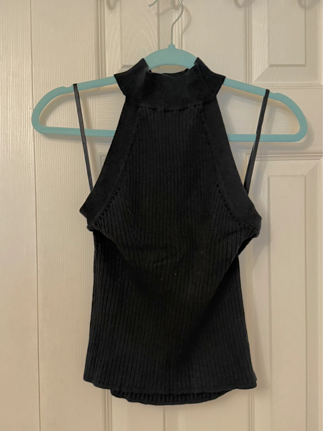 Banana Republic Black Ribbed Halter Top
