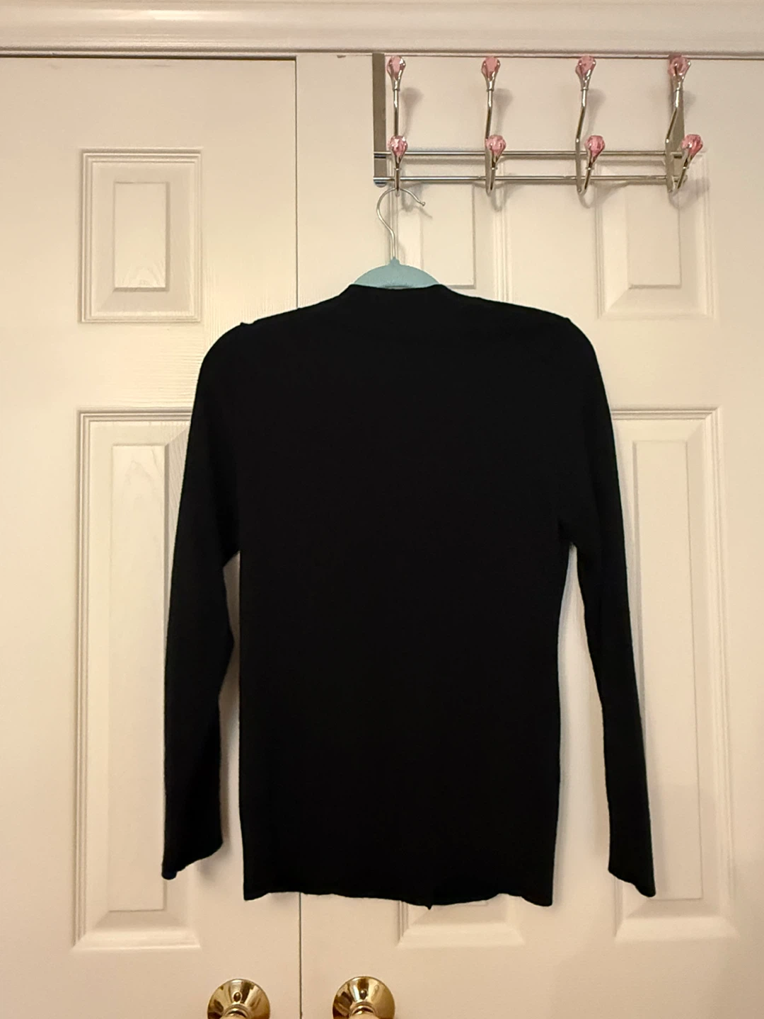 Tory Burch Black Merino Wool Cardigan - photo 2