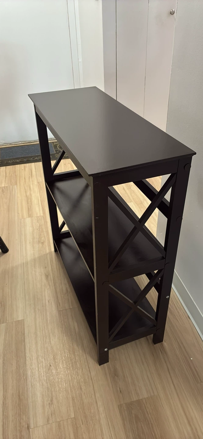 Dark Brown Console Table / Shelf Unit - photo 2