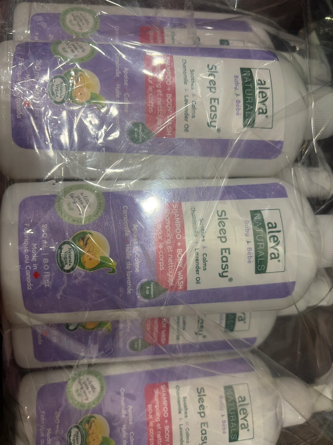 Aleva Naturals Sleep Easy Baby Shampoo + Body Wash (4-pack)