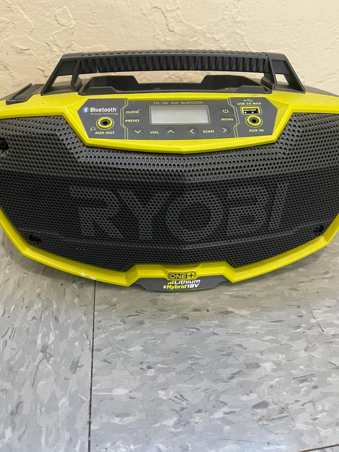 RYOBI BLUETOTH RADIO