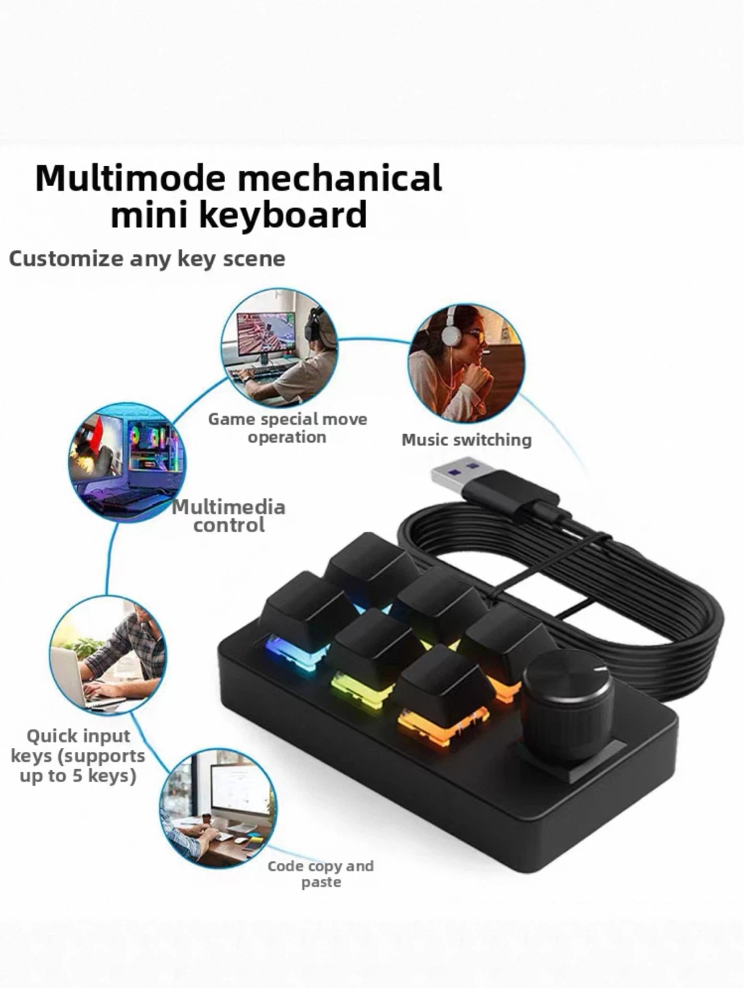 Photo + Video Editing Dial Mini Keyboard