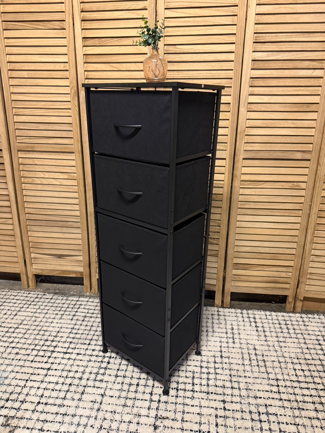 Fabric storage dresser