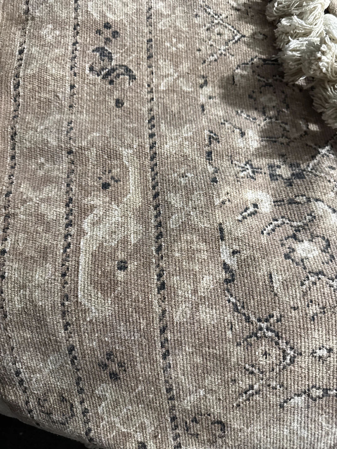 Decorative Rug with Tassels