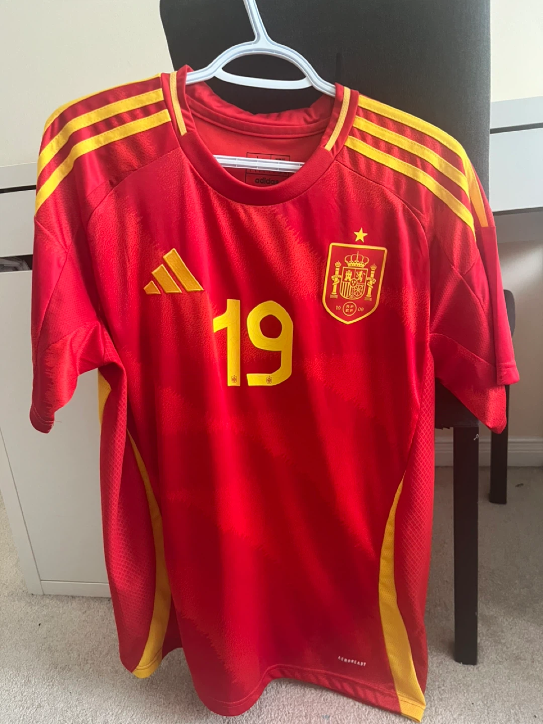 Adidas Spain Lamine Yamal #19 Soccer Jersey