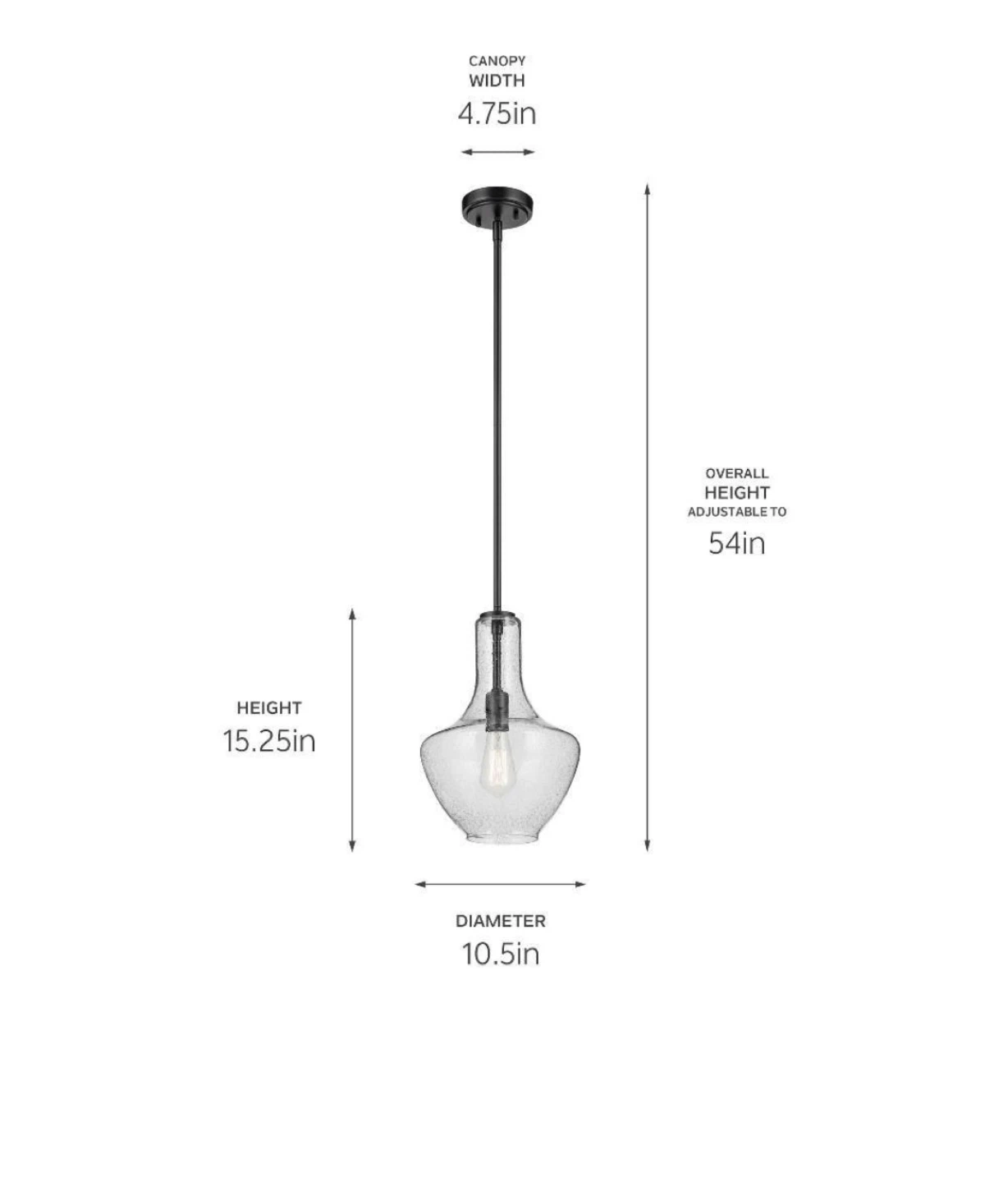 Clear Glass Pendant Light Fixture - photo 5