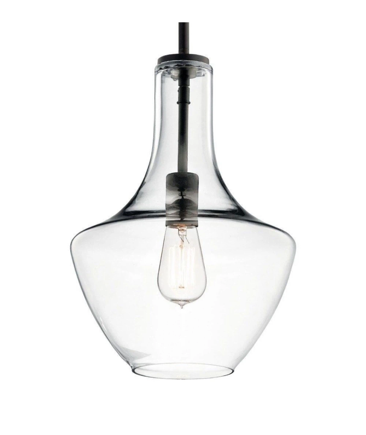Clear Glass Pendant Light Fixture - photo 4