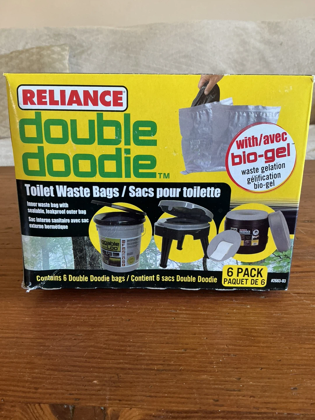 Reliance Double Dooodie Toilet Waste Bags - 6 Pack