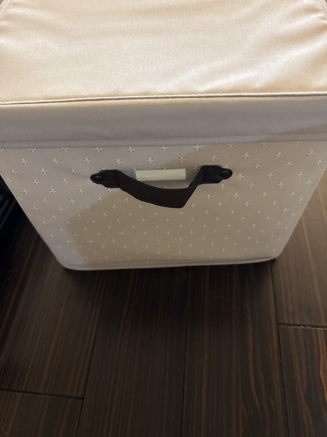 Storage Ottoman with Hinged Lid