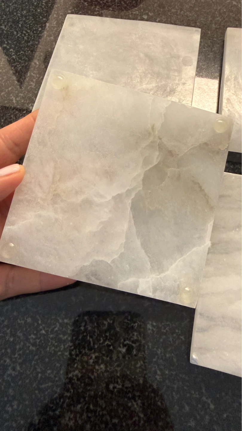 CB2 Marble Coasters Set of 4 - photo 2