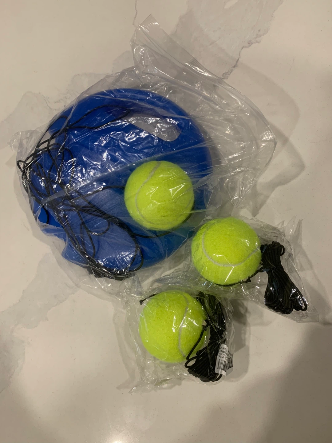 Tennis Rebounder Training Set with 3 Balls