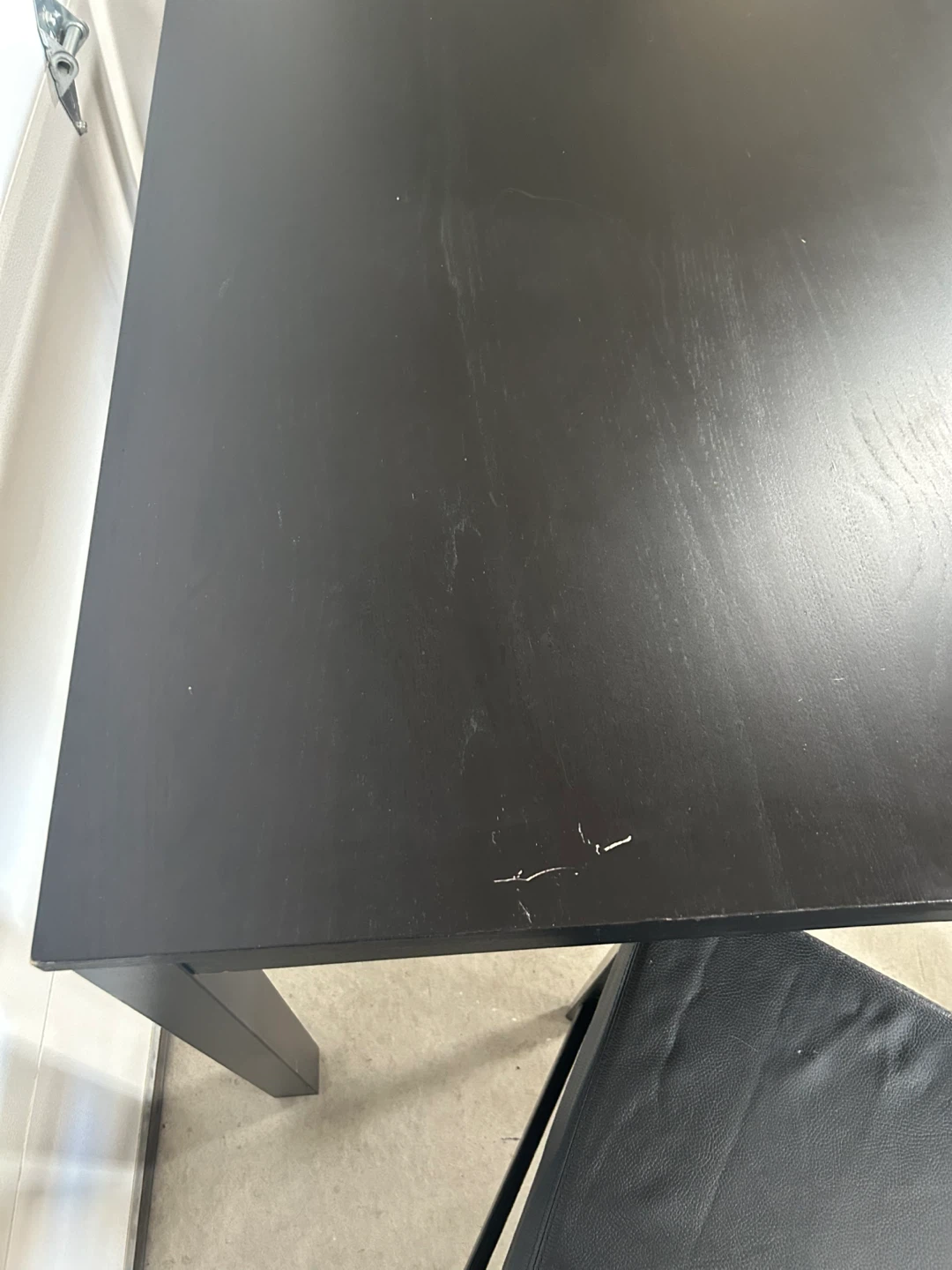 Black Bar Height Table with 2 Stools - photo 4